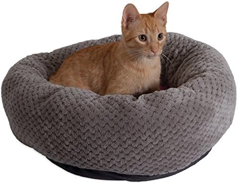 Petmate Jackson Galaxy 80810 18 Grey/Pink Deluxe Donut Cat Bed