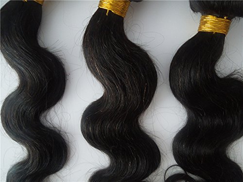 Hairpr Hair 3 Bundles Haf With Virgem Cabelo Virgem Teca de cabelo europeu humano 10 polegadas-28 polegadas