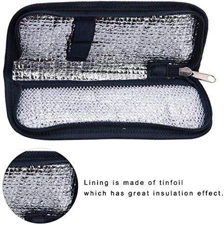 Cague de viagem mais fria de insulina, bolsa de resfriamento portátil para caneta de insulina, caixa