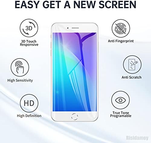 Para o iPhone 7 Plus Screen Substert com o botão Home 5.5 ”Kit branco, 7Plus 3D Touch Digitalizador de exibição