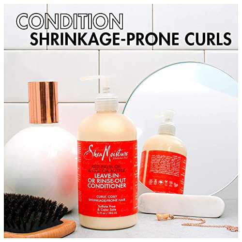 SheaMoisture Produtos de cabelo encaracolados, deixe dentro ou enxaguar o condicionador para cabelos