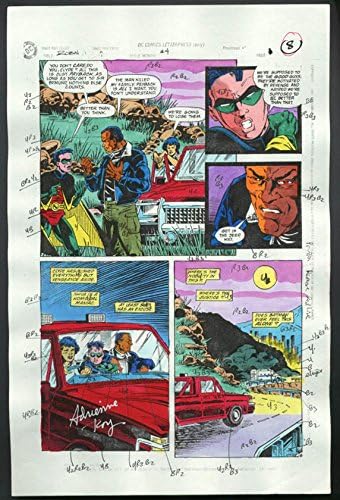 Robin #4-1990 Produção Art-Color Guide PG 6-Tom Kyle VG