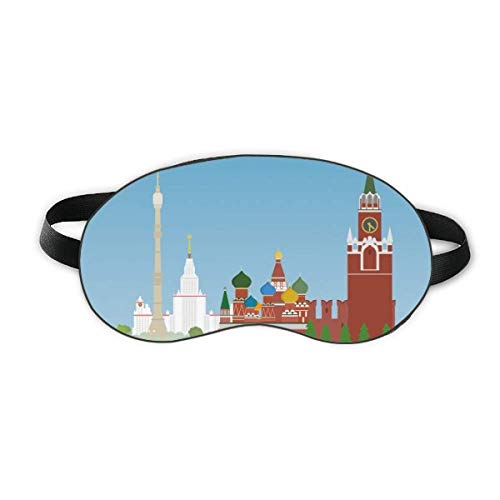 Moscou Rússia Símbolo Nacional Padrão do Sleep Eye Shield Soft Night Blindfold Shade Cover