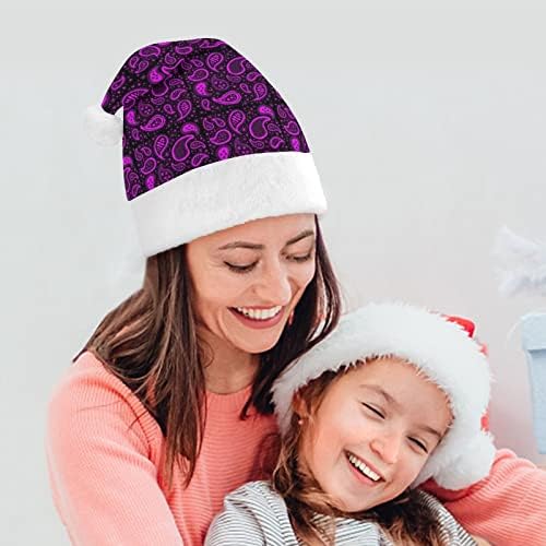 Chapéu de natal púrpura roxo food gorro engraçado para festa de ano novo de natal