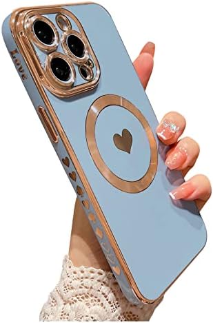 Caso magnético de Weonmov para iPhone 14 Pro Max Case para mulheres homens [Compatível com MagSafe], Carinha