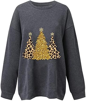 Feliz Natal Sweothirts Womens Christmas Camisa engraçada de Papai Noel Prinha Graphic Tee Teen Tops de blusa