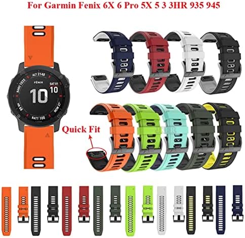 Kavju libere rápida faixa de órgão de relógio para Garmin Fenix ​​7 7x 6x Pro Watch EasyFit Wrist Band para Fenix ​​6 Pro para Garmin Fenix ​​5x 5 Watch