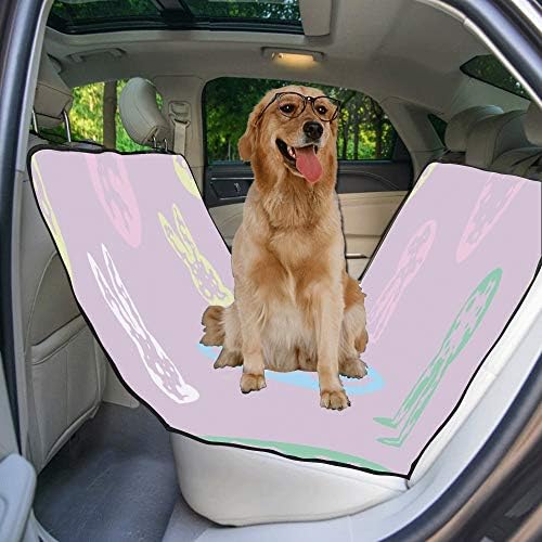 Capa de assento de cão enevotx personalizado estilo de design feliz moda moda fofa impressão capas