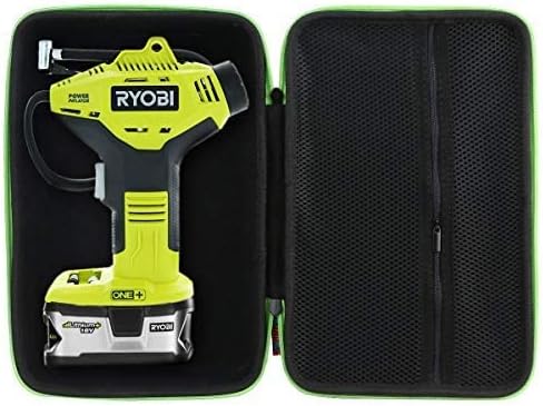 Substituição de caixa de viagem dura de Khanka para compatível com Ryobi P737 18 volts One+ portátil inflador