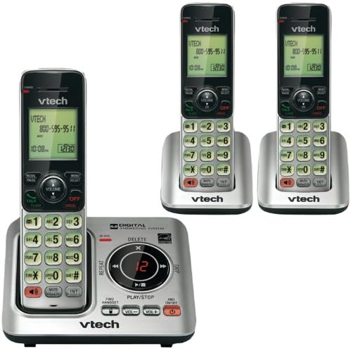 VTECH CS6629-3 DECT 6.0 Telefone sem fio expansível com sistema de atendimento e identificação