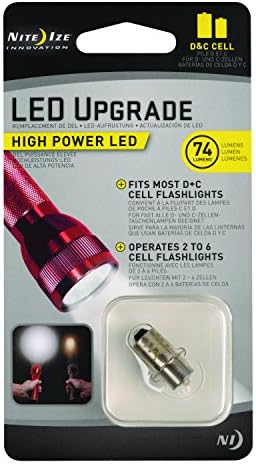 NITE IZE - 4005778 LED de alta potência Bulbo de atualização para lanternas C/D, 74 lúmen lâmpada