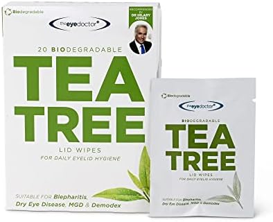 O olho Doctor Tree Tree Tree Wipes x 80 - pacote de 80 lenços pálpebros biodegradáveis ​​para