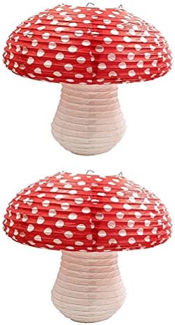 Decoração de cogumelos 2pcs Mushroom Shape Lantern Decorativa Decorativa de Lases de Lases de