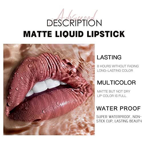 Macarrão de brilho labial Stick brilho líquido líquido Matte Poker Lipsic Lip Lip Lip Non Lipstick Propertys