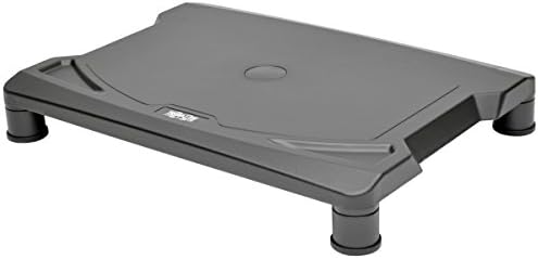 Tripp Lite Monitor de computador ajustável suporte para mesas, 15,5 x 11,25 pol., Pés de borracha, preto, garantia de 5 anos