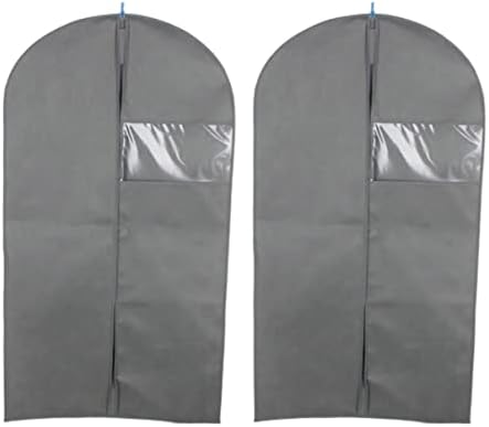 Zerodeko 4 PCs Tecidos não tecidos Tampa de traje formal Armazenamento de armazenamento portátil pendurado para