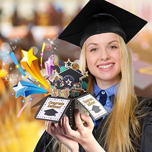 Yunqing 3D Graduation-Promoting Communication Graduation Gift Card, cartão-presente pop-up montado à mão, adequado