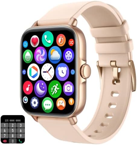 ForfitEad Smart Watch Responder/fazer chamadas, Smartwatch de tela sensível ao toque de 1,7 para homens Assistente