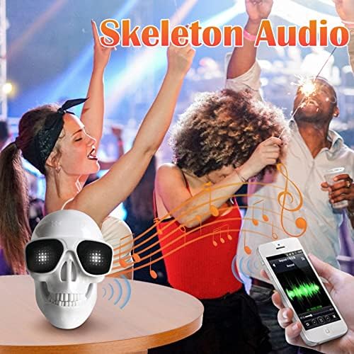 Xunion portátil Esqueleto Skull Bluetooth Wireless Speaker Halloween Radio Speaker By0 By0
