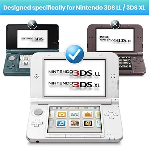 Casca de capa de caixa de metal dura anti-Shock ostensiva para Nintendo 3DS XL LL