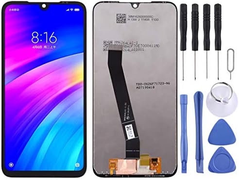 Peças de reparo de cabo flexível LCD Tela e Digitalizer Conjunto completo para Xiaomi Redmi 7