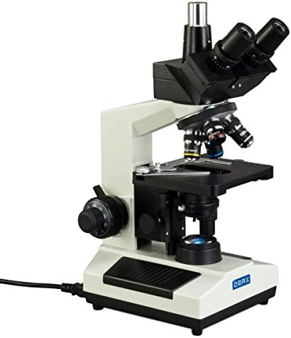 OMAX - 40X -2000X Microscópio de composto biológico trinocular com luz LED substituível - M837SL