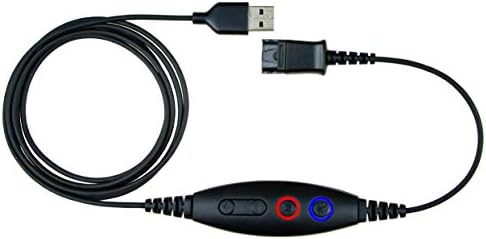 Headset diário Adaptador USB Compatível com cabo Plantronics QD Para plugue USB, volume do alto