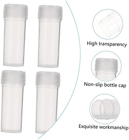Plafope 100pcs engarrafando os recipientes de produtos de higiene pessoal com tampas transparentes