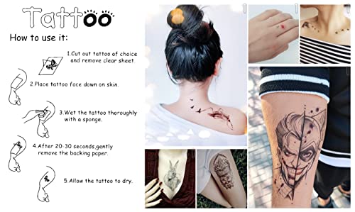 Dreamcatcher carpa koi peixe tatuagem falsa impermeável tatuagens temporárias para homens mulheres
