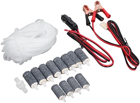 Kit de acessórios para bomba de oxigênio aquário, tubulação de aquário com 2 cabos Válvula de