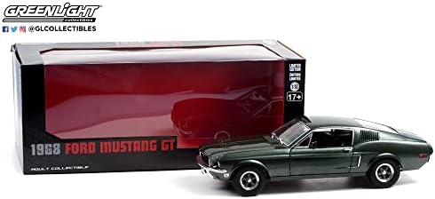 Greenlight 13615 1968 Mustang GT Fastback - Highland Green 1:18 Scale Diecast