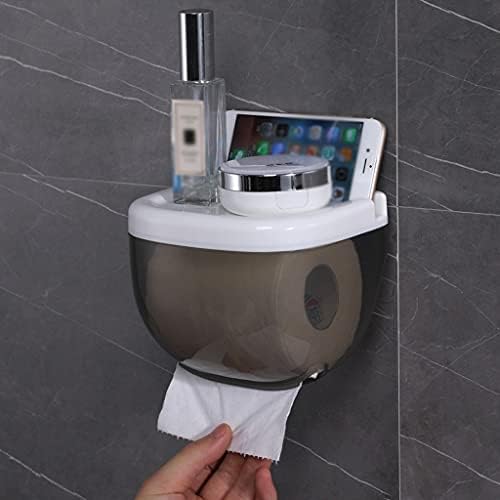 Jydqm banheiro à prova d'água de papel higiênico portador de papel celular prateleira de armazenamento