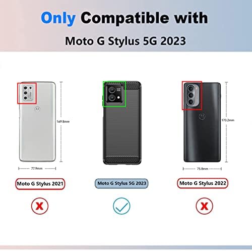 Para Motorola Moto G Stylus 5G 2023 CASO: Caixa de telefone de fibra de carbono flexível da A.
