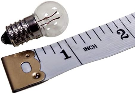 Pacote de suprimento de ciências de 10 lâmpadas de base de parafuso miniaturas E10, 1,5V / 0,3A