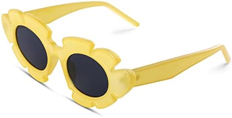 Coasão Trendy Cat Eye Flowers Sunglasses para homens homens Retro moda nua nua tons UV400 Proteção