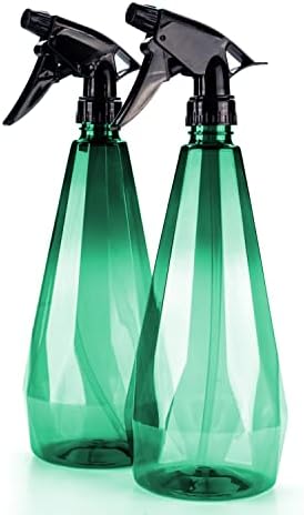 Garrafas de spray de limpeza de frascos de spray âmbar, plástico saudável e frasco de spray de 32