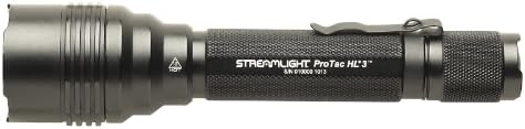 StreamLight 88047 Protac HL 3 1100 lúmen lanterna tática profissional com baterias e coldre CR123A,