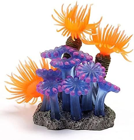 TJLSS 2PCS decoração de aquário de pequenos ornamentos de corais artificiais