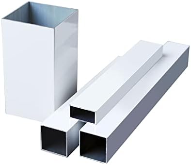 Surprecisão de espessura da parede do tubo quadrado de alumínio 1 mm, largura 20 mm, altura 20 mm, comprimento 300 mm/11,81