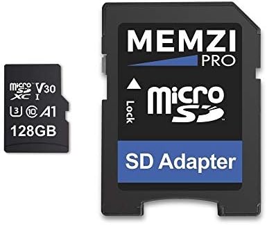 MEMZI PRO 128 GB 100MB/S CLASSE 10 U3 V30 A1 Micro SDXC Card com adaptador SD para ZTE Blade Vantage, Max 2s/View/3, Force, Spark, Z/X Max, X, V8, V8 Pro/Lite/Mini Cell Telefones