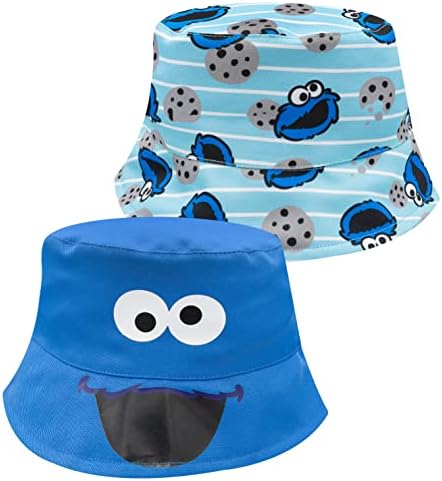 Sesame Street Kids Bucket Chand, Capéu -balde da criança, Baby Gary & Girl Beach Hat, Sun Hat para