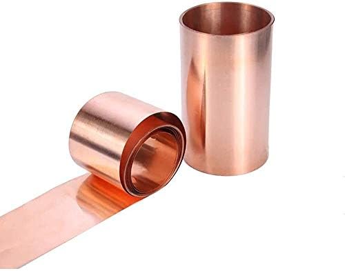 Folha de cobre Huilun Brass 99,9% Folha de metal de cobre pura Cu 0,03x200x1000mm para artesanato aeroespacial de artesanato placas de latão