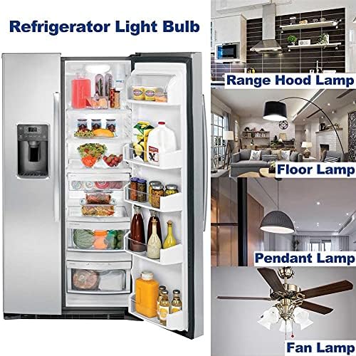 Zhenming 1 pacote e26 refrigerador de base média lâmpada 4W Luz do dia Branco 5000k ＆ 2 pacote E17 Base
