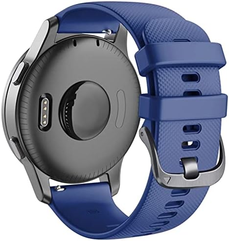 Rorffk 22mm Sport Silicone Watch Band Strap for Garmin Active/ Venu 2/ Vivoactive 4/ Forerunner 745 Pulseira