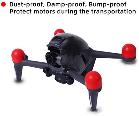 Tampa de poeira do motor FPV compatível com acessórios de drones DJI FPV, capa protetora de silicone 4pcs