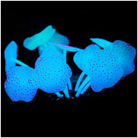 Silicone Luminous Coral Artificial Aquário Plantas Subaquático Ornamento para Acessórios para