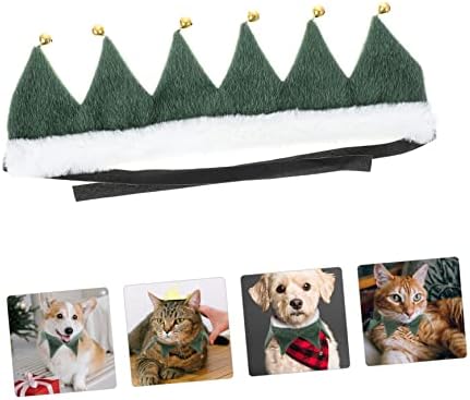 IPETBOOM 1PC Green Pet Bandana Creative e Small Decorativa L Adorável Acessórios Cat Bell Knit Supply Supply Roupfits Novamente