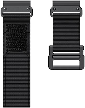 Bneguv para Garmin Watch Bands Compatible Fenix ​​7x 6x Pro GPS 5x 3HR Descent MK1 Mk2 Titanic Velcro Strap 26mm Remessão de nylon Strap