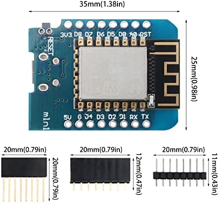 DIGIYES ESP8266 ESP-12F D1 Mini Module Mini Nodemcu Wi-Fi Internet Development Board Compatível com Arduino