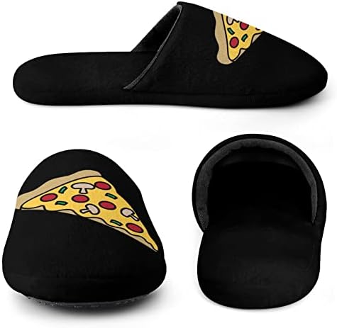 Chinelos de algodão masculino de pizza chinelos de toe spa de ponta de conforto leves chinelos de conforto